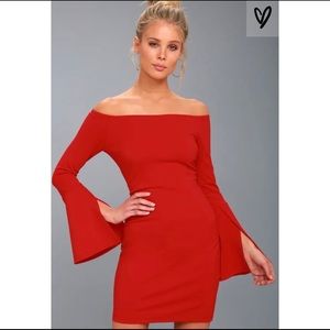 Red Strapless Lulus Dress